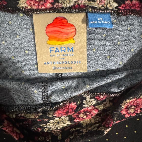 Farm Rio Floral Black Women's Pants Size XS - Picture 2 of 2